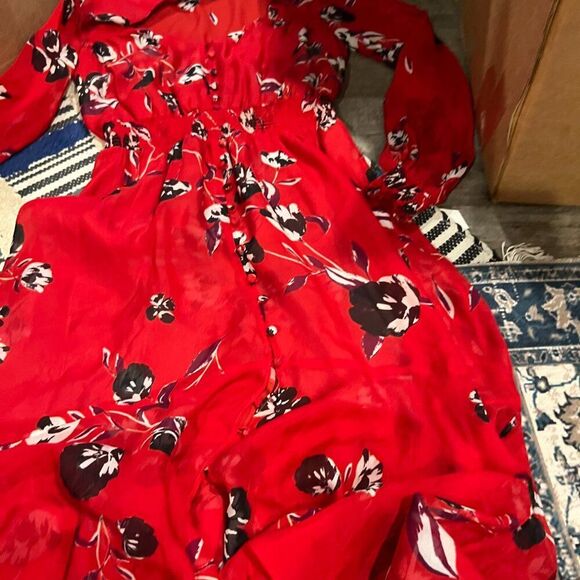 Intermix silk blend midi dress 0 - Picture 6 of 8